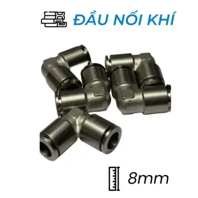 Đầu Nối Nhanh Khí Nén Đồng Cong Ø8mm CDC BUL 08