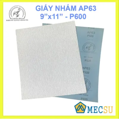 Giấy Nhám Khô Bò Cạp SCORPION AP63 9″x11″ Độ Nhám 600
