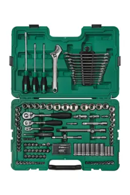 Bộ Đầu Tuýp 124 Chi Tiết 1/4″ & 3/8″ & 1/2″ SATA 09014