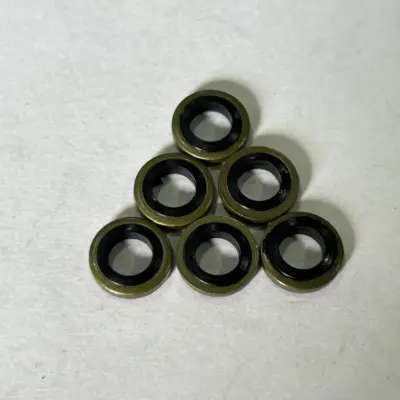 Lông Đền Dầu (Bonded Seal) Cao Su NBR D6 (ID6.4xOD12x2.0)