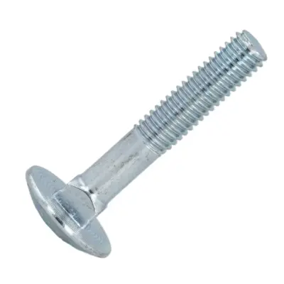 Bulong Cổ Vuông Thép Mạ Kẽm 4.8 DIN603 M12x60 Ren Lửng