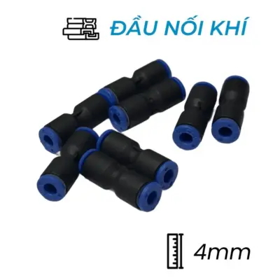 Đầu Nối Nhanh Khí Nén Ø4mm CDC MPUC 04 (Màu Đen)
