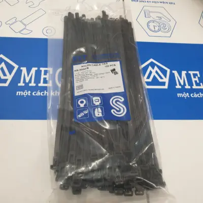Dây Rút Nhựa Tháo Được Màu Đen KST 300 x 7.6 mm KR-300H