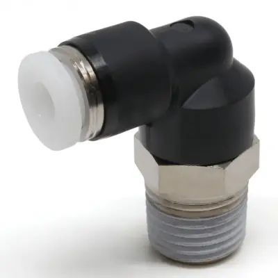 Đầu Nối Nhanh Khí Nén Dạng Cong 90° Ren Ngoài Pisco PL3/16-N2UW