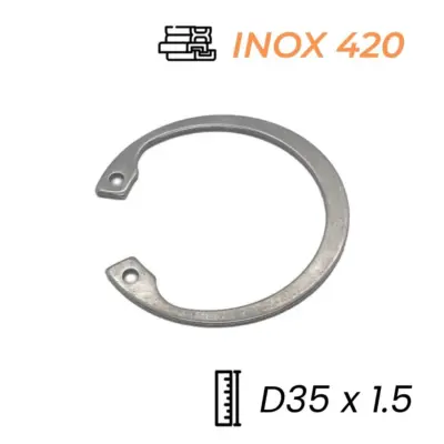 Phe Gài Lỗ Inox 420 DIN472 D35x1.5 (5Cái/Bịch)