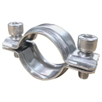 Bộ Đai Kẹp Ống Không Chân Inox 304 D38-40mm (Kèm Bulong)