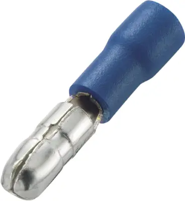 Đầu Cosse Viên Đạn Đực Cách Điện Màu Xanh Dương KST 2 mm2 MPD2-156