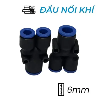 Đầu Nối Nhanh Khí Nén Chữ Y Ø6mm CDC MPY 06