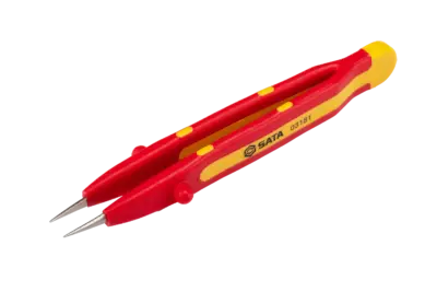 Nhíp Mỏ Nhọn Đầu Thẳng Cách Điện 1000V 134mm Sata 03181