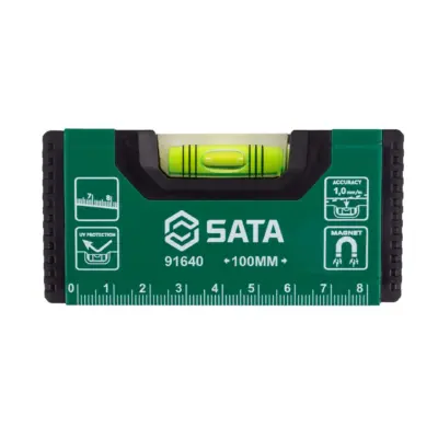 Thước Thủy Mini 4″ Có Nam Châm Sata 91640