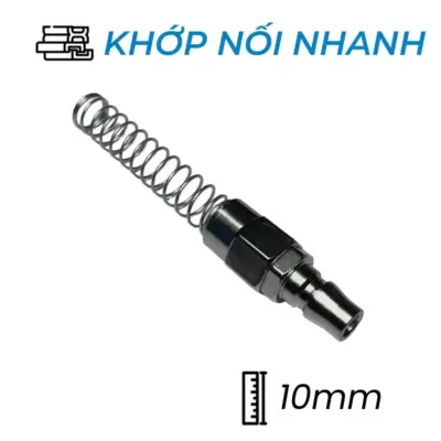 Khớp Nối Nhanh Khí Nén Đực Siết Ống Ø10mm CDC PN 10