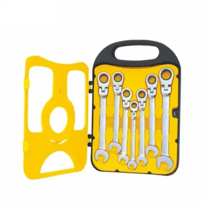 Bộ Cờ Lê Vòng Miệng Tự Động Đảo Chiều 7 Chi Tiết 10-19 mm Bosi BS431607