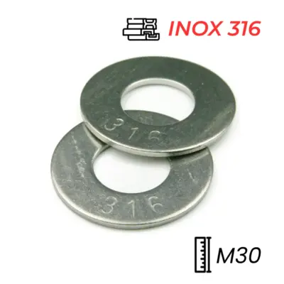 Lông Đền Phẳng Inox 316 DIN125 M30