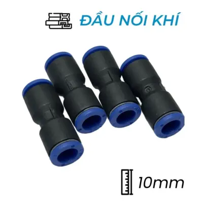 Đầu Nối Nhanh Khí Nén Ø10mm CDC MPUC 10 (Màu Đen)