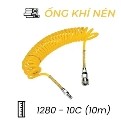 Dây Hơi Khí Nén UC Phi 12 Màu Vàng Có Khớp Nối OD12 x ID8 mm CDC UC 1280-10C (10m)