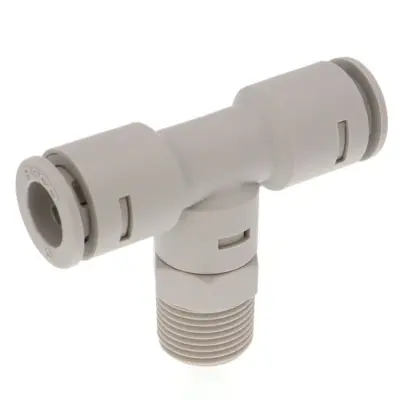 Đầu Nối Nhanh Khí Nén Dạng Chữ T Ren Ngoài Pisco APB10-03-E
