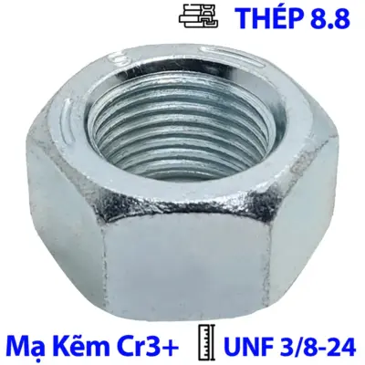 Tán Thép Mạ Kẽm Trắng Cr3+ GR 5 UNF 3/8-24