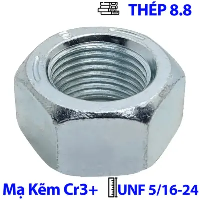 Tán Thép Mạ Kẽm Trắng Cr3+ GR 5 UNF 5/16-24