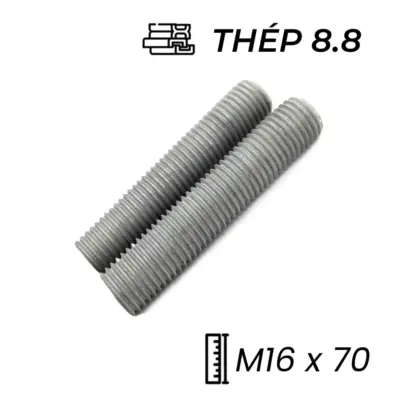Guzong Thép Nhúng Nóng Kẽm 8.8 M16x70