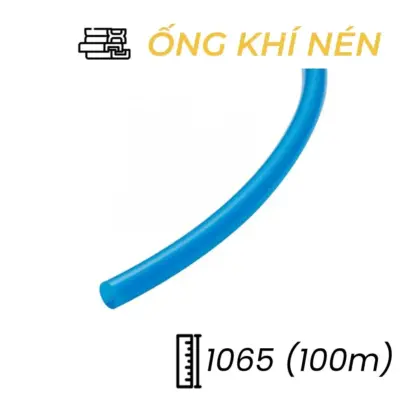 Dây Hơi Khí Nén PU Phi 10 Màu Xanh Trong OD10 x ID6.5 mm CDC PU 1065 (100m)