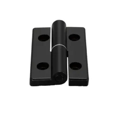 Bản Lề Tháo Rời Trái Nhôm Hợp Kim Sơn Tĩnh Điện Màu Đen (HHPNLK-B8-45) L 80 mm