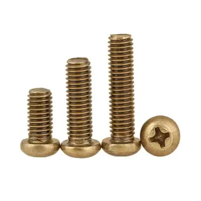 Bulong Pake Đầu Tròn Đồng M5x35