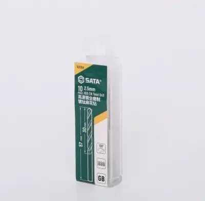 Bộ 10 Mũi Khoan Chuôi Tròn 2.5mm Sata 52125A