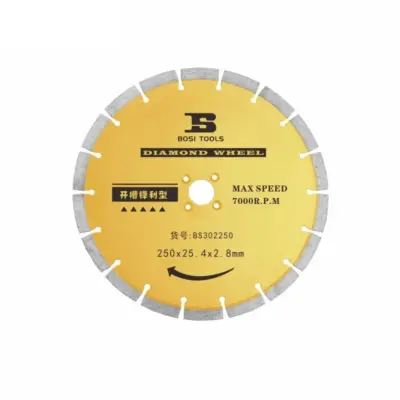 Lưỡi Cắt Mở Rãnh Tường 250×2.8×25.4 mm Bosi BS302250