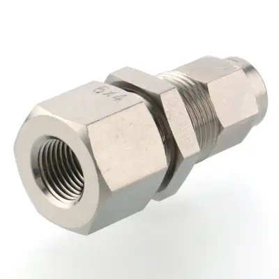 Đầu Ngạnh Nối Ống Có Đai Ốc Xiết Dạng Lắp Vách Ren Trong Pisco NSMF0425-01