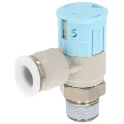 Van Tiết Lưu Khí Nén Loại Khóa Đẩy Có Hiển Thị Chỉ Số Pisco JSGC1/4-N1BW