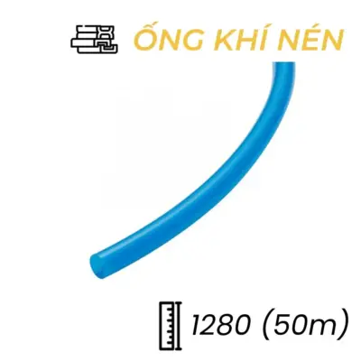 Dây Hơi Khí Nén PU Phi 12 Màu Xanh Trong OD12 x ID8 mm CDC PU 1280 (100m)