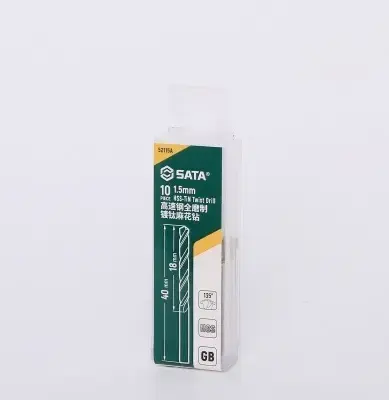 Bộ 10 Mũi Khoan Chuôi Tròn 1.5mm Sata 52115A