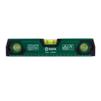 Thước Thủy 10″ 3 Bọt Thủy Có Nam Châm Sata 91643