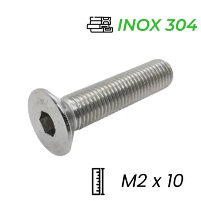 Lục Giác Chìm Col Inox 304 DIN7991 M2x10