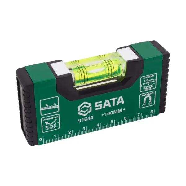 Thước Thủy Mini 4″ Có Nam Châm Sata 91640