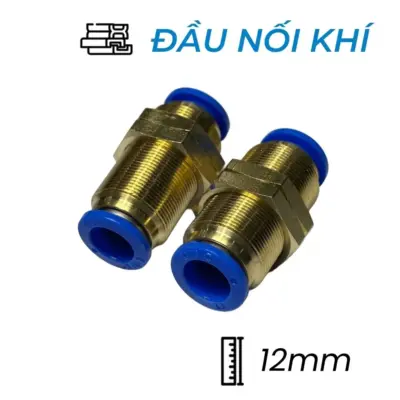 Đầu Nối Nhanh Khí Nén Xuyên Vách Ø12mm CDC PMM 12