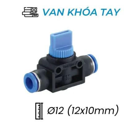 Van Khóa Tay Khí Nén Ø12 (12x10mm) CDC HVU 1210