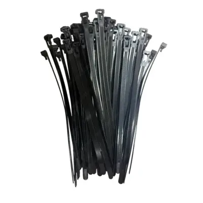Dây Rút Nhựa Tháo Được Màu Đen KST 125 x 7.6 mm KR-125H-B