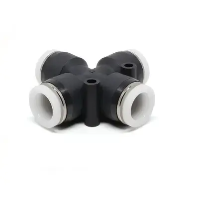Đầu Nối Nhanh Khí Nén Ngã 4 Dạng Nối Giảm Pisco PZB3/8-5/16