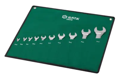 Bộ Cờ Lê 2 Đầu Miệng 10 Chi Tiết (5.5 – 32 mm) SATA 08010
