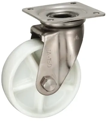 Bánh Xe Nylon Càng Inox Xoay Không Phanh D150 UKAI PBJA-150