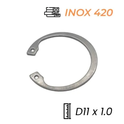 Phe Gài Lỗ Inox 420 DIN472 D11x1.0 (10Cái/Bịch)