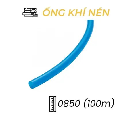 Dây Hơi Khí Nén PU Phi 8 Màu Xanh Trong OD8 x ID5 mm CDC PU 0850 (100m)