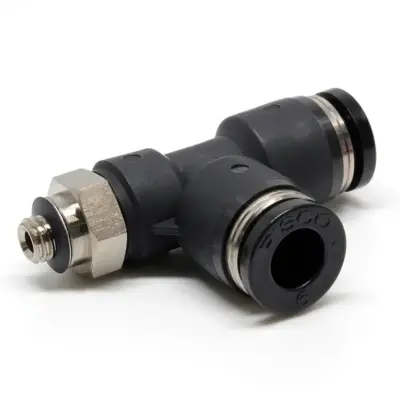Đầu Nối Nhanh Khí Nén Dạng Chữ T Ren Ngoài Pisco PD6-M5W-C