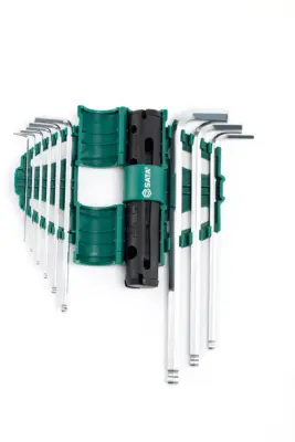 Bộ Cây Vặn Lục Giác Đầu Bi Loại Dài 9 Chi Tiết – Hệ Mét SATA 09124