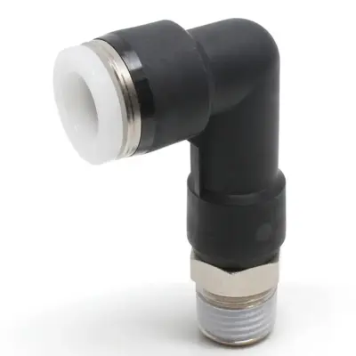 Đầu Nối Nhanh Khí Nén Dạng Cong 90° Ren Ngoài (Dài) Pisco PLL3/8-N2U