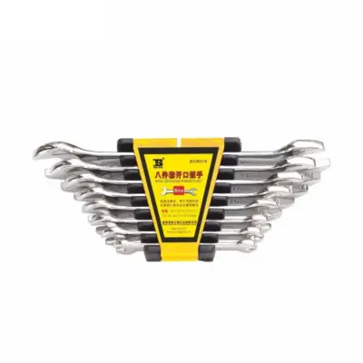 Bộ Cờ Lê 2 Đầu Miệng 8 Chi Tiết 6×7-22×24 mm Bosi BS383318