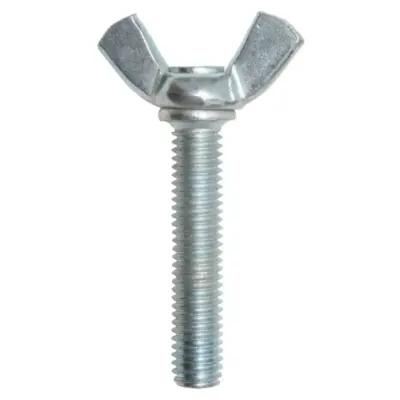 Bulong Cánh Chuồn Thép Mạ Kẽm Trắng Cr3+ M6x50