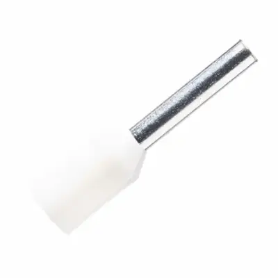 Cosse Pin Rỗng Nhựa 0.75mm Màu Trắng KST E7508-WHITE