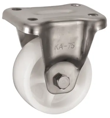 Bánh Xe Nylon Càng Inox Cố Định Không Phanh D100 UKAI PBKA-100